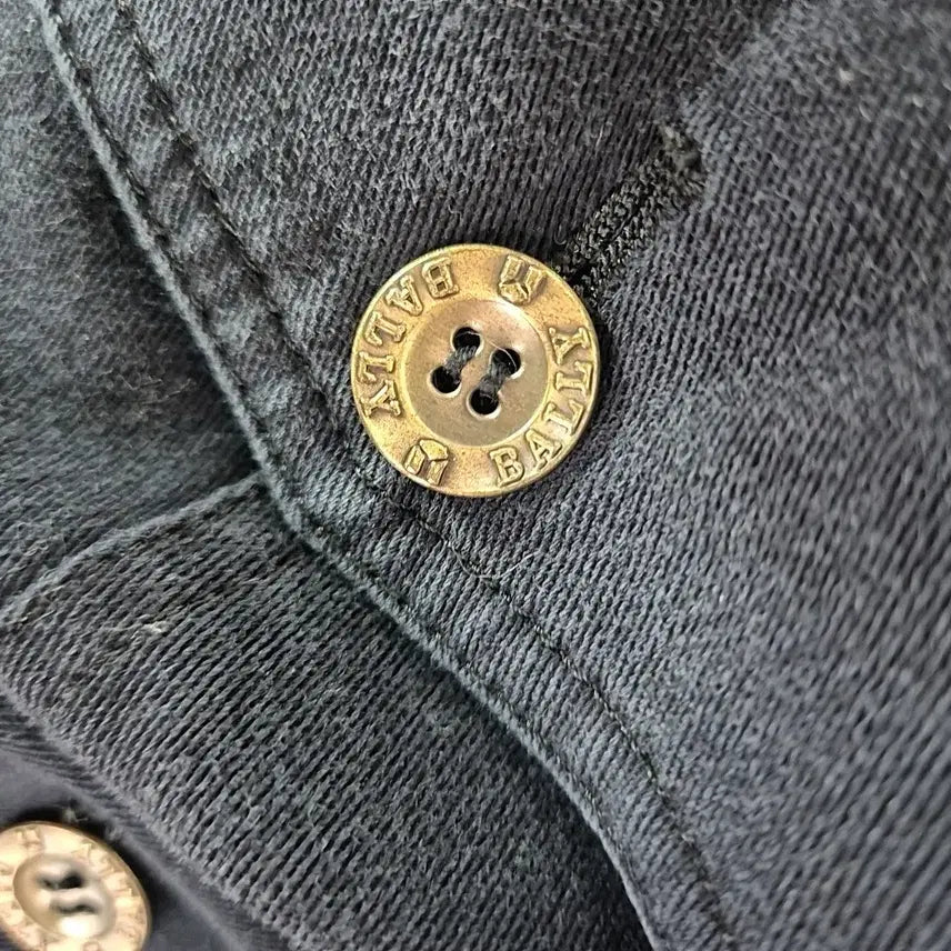 [BUNJANG] Bally Black Denim Crop Jacket / 발리 bally 블랙 데님 크롭 자켓