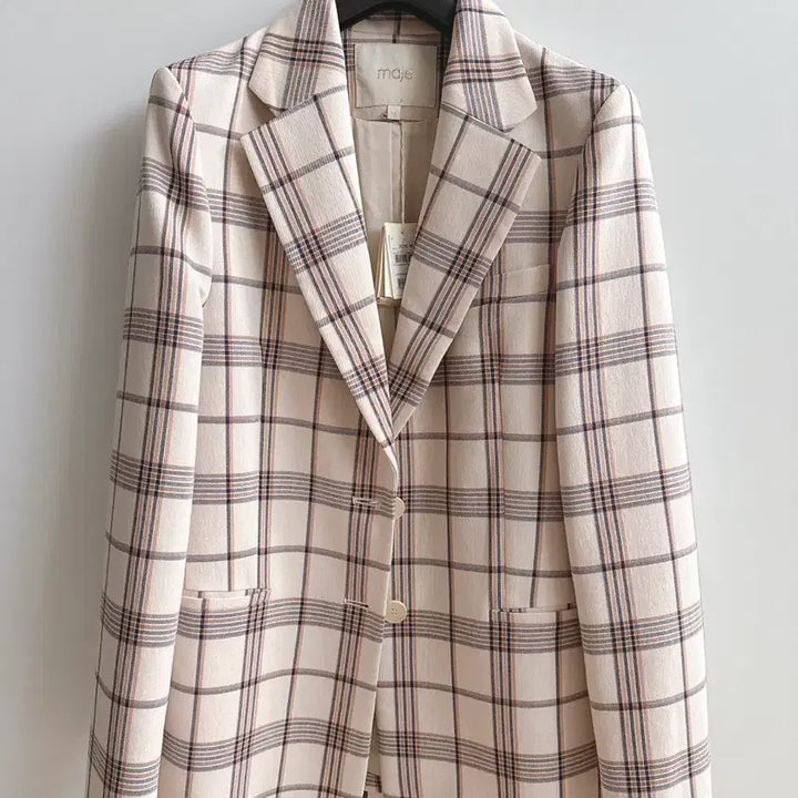 [BUNJANG] Maje Check Jacket (Size 38) / 마쥬 체크 자켓 38