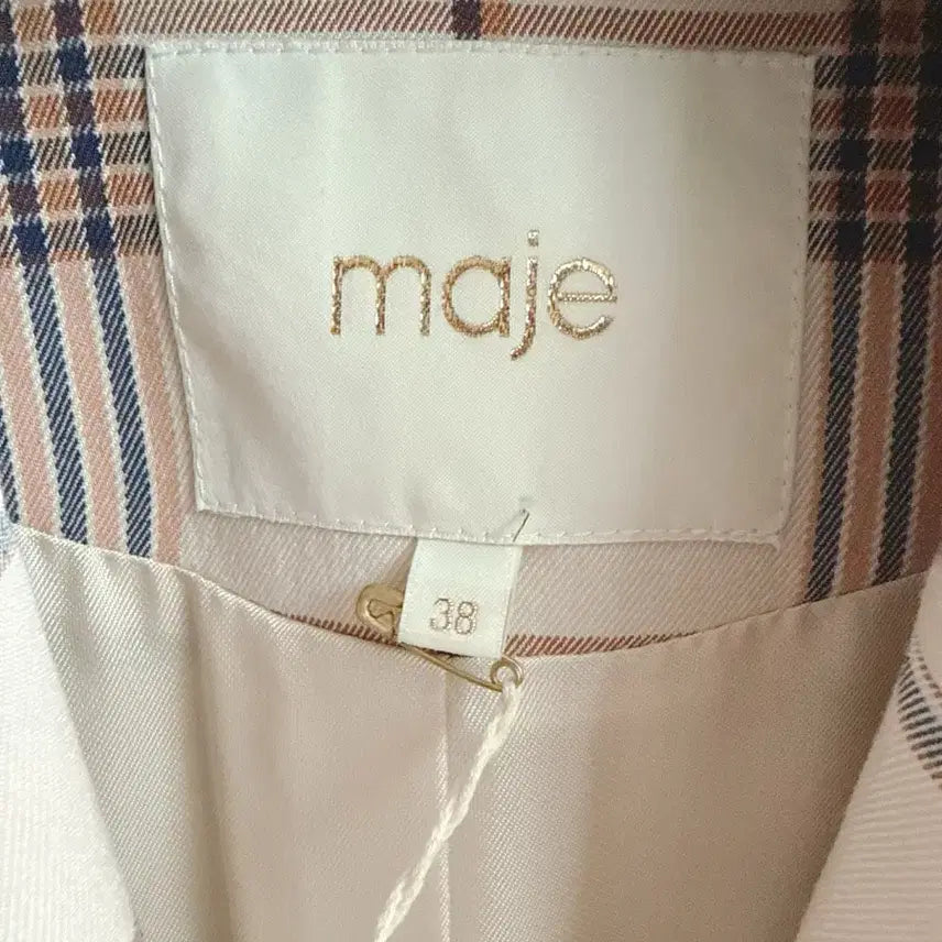 [BUNJANG] Maje Check Jacket (Size 38) / 마쥬 체크 자켓 38