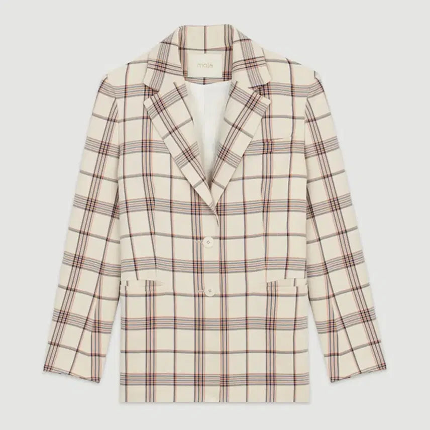 [BUNJANG] Maje Check Jacket (Size 38) / 마쥬 체크 자켓 38