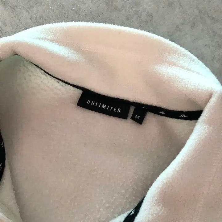 [BUNJANG] Unlimit Basic Fleece Jacket Ivory / 언리미트 베이직 플리스 자켓 후리스 아이보리