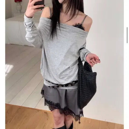 [BUNJANG] Seoul-Based Lace Slip Dress / 서울베이스드 레이스 슬립 원피스
