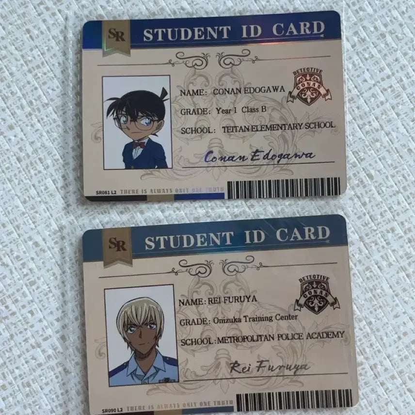 [BUNJANG] Detective Conan Shinichi Amuro Furuya Rei ID Card Student ID / 명탐정 코난 신이치 아무로 후루야 레이 아이디 카드 학생증