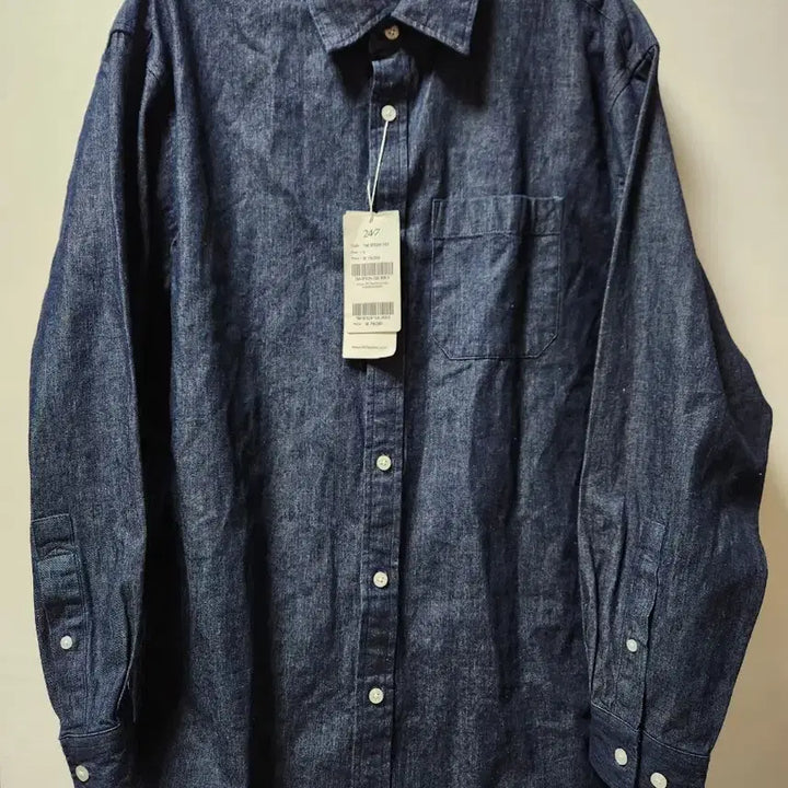 [BUNJANG] Kolon 24/7 Denim Shirt S / @새상품@ 코오롱 24/7 데님셔츠 S