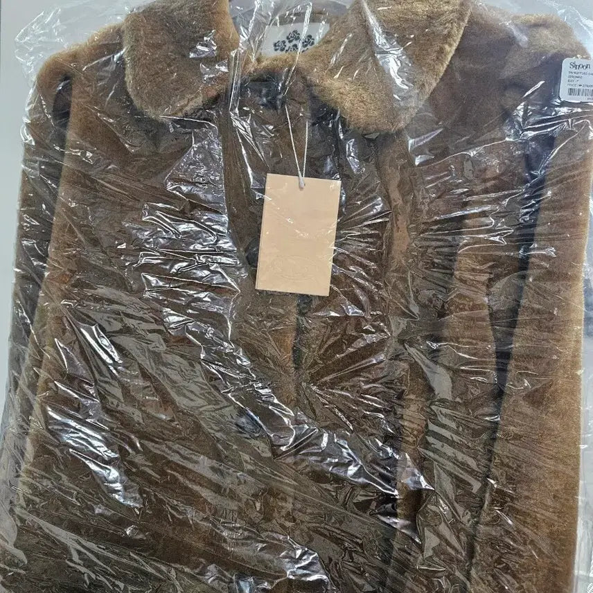 [SOLD OUT] [시즌오프세일] 시눈 브라운 쉐어링 퍼 코트