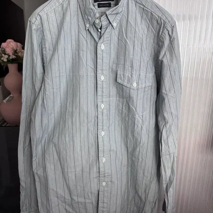 [BUNJANG] RRL Striped Cotton Shirt - Size M / 더블알엘 RRL 스트라이프 셔츠 M