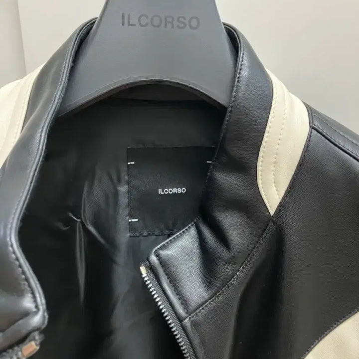 [BUNJANG] Il Corso Biker Vegan Leather Blouson Jacket Black / 일꼬르소 바이커 비건레더 블루종 블랙