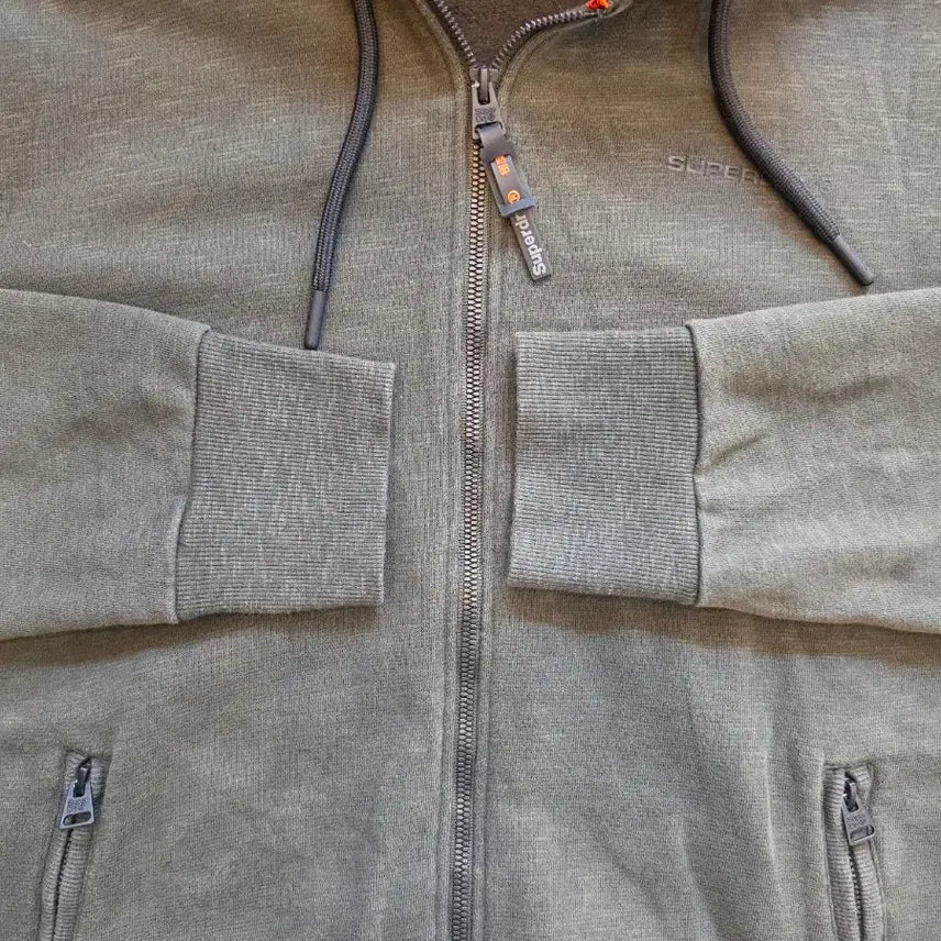 [BUNJANG] Superdry Olive Hooded Zip-up L / 슈퍼드라이 올리브 후드 집업 L