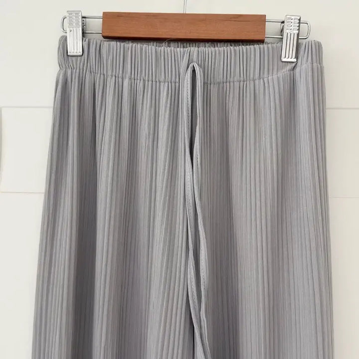 [SOLD OUT] 골지 밴딩 와이드 팬츠 그레이