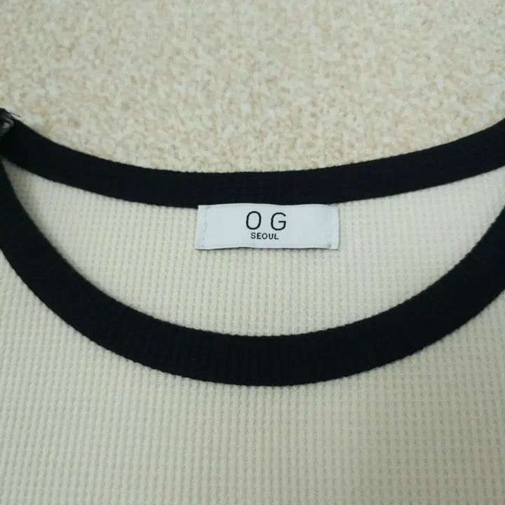 [SOLD OUT] (F)OG SEOUL 여성 반팔 티셔츠 와플 링거 W2926