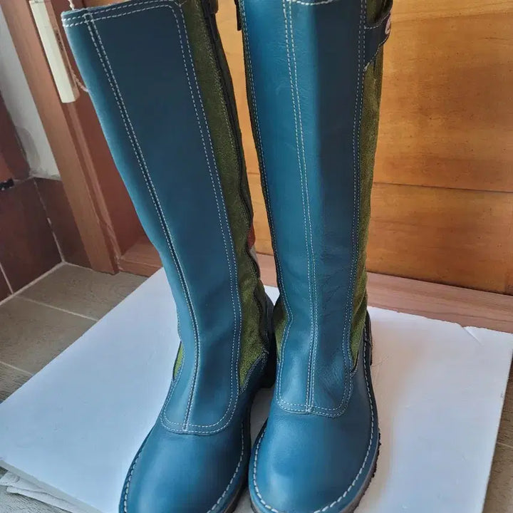 [BUNJANG] OILILY Blue Long Boots / OILILY 오일릴리 블루 롱 부츠