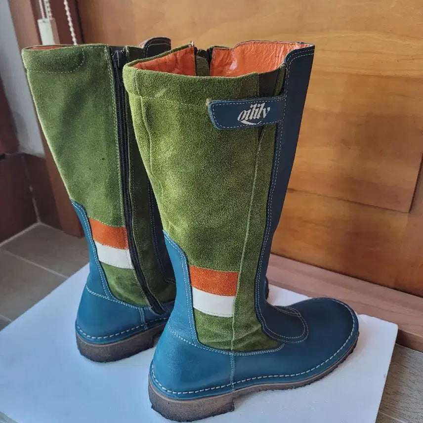 [BUNJANG] OILILY Blue Long Boots / OILILY 오일릴리 블루 롱 부츠