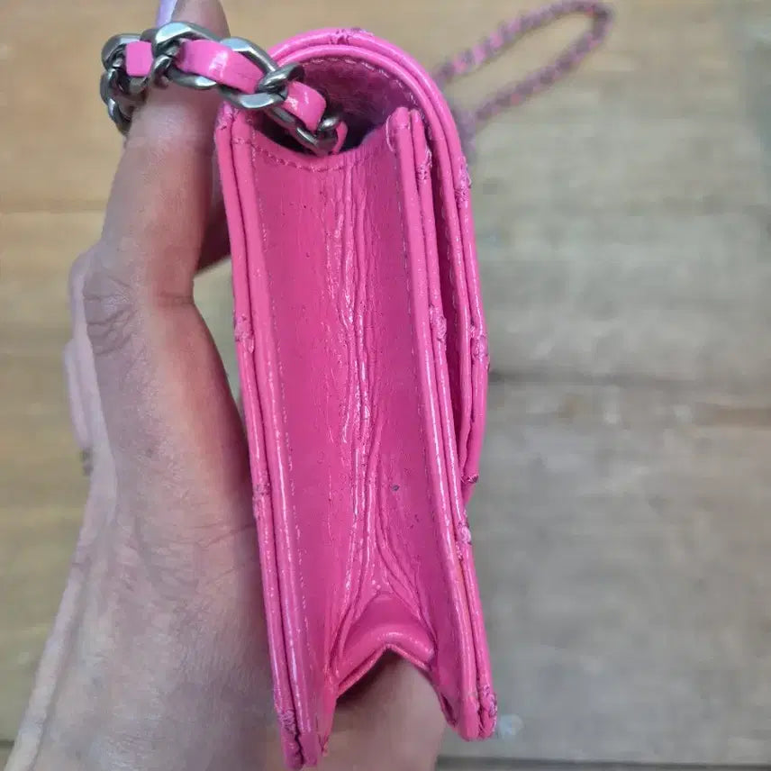 [BUNJANG] Lanvin Pink Quilted Mini Crossbody Bag / 랑방 핑크 퀼팅 미니 크로스백