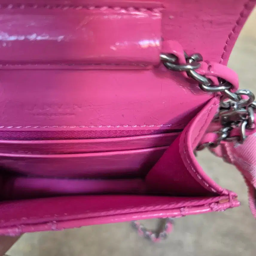[BUNJANG] Lanvin Pink Quilted Mini Crossbody Bag / 랑방 핑크 퀼팅 미니 크로스백