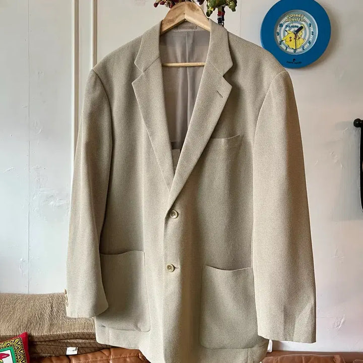 [BUNJANG] SPALDING Vintage Oversized Minimal Blazer Jacket / SPALDING 빈티지 오버사이즈 맥시핏 미니멀 블레이저 자켓