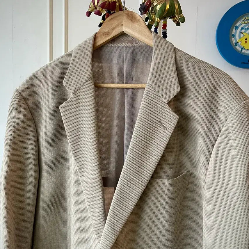 [BUNJANG] SPALDING Vintage Oversized Minimal Blazer Jacket / SPALDING 빈티지 오버사이즈 맥시핏 미니멀 블레이저 자켓