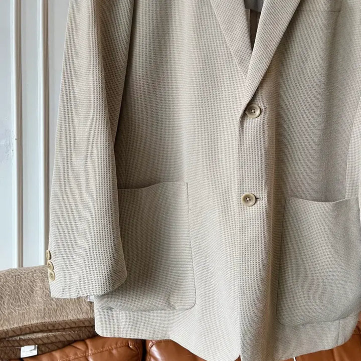[BUNJANG] SPALDING Vintage Oversized Minimal Blazer Jacket / SPALDING 빈티지 오버사이즈 맥시핏 미니멀 블레이저 자켓