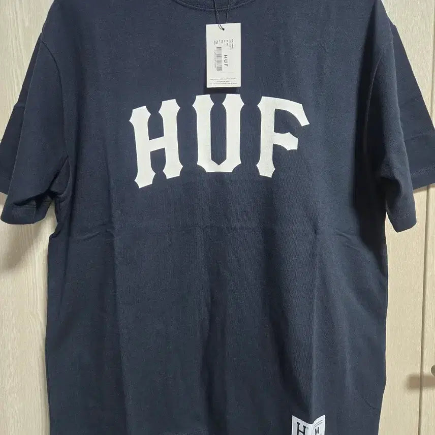 [BUNJANG] HUF T-shirt Navy/Black M / HUF 허프 반팔 티셔츠 네이비 /블랙M(105)