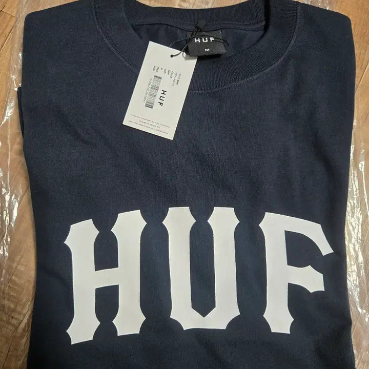 [BUNJANG] HUF T-shirt Navy/Black M / HUF 허프 반팔 티셔츠 네이비 /블랙M(105)