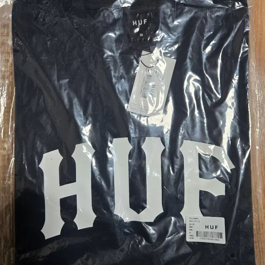 [BUNJANG] HUF T-shirt Navy/Black M / HUF 허프 반팔 티셔츠 네이비 /블랙M(105)