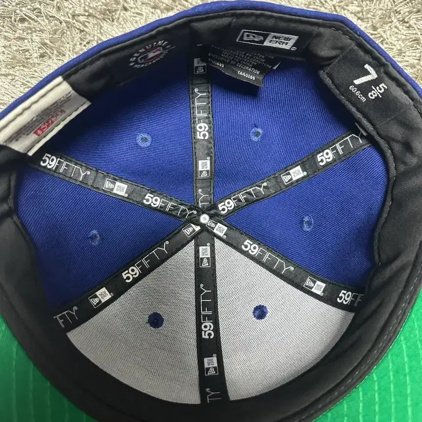 [BUNJANG] New Era 59Fifty 5950 Blue Fitted Hat / [7 5/8 , 60.6] 뉴에라 59fifty 5950 블루