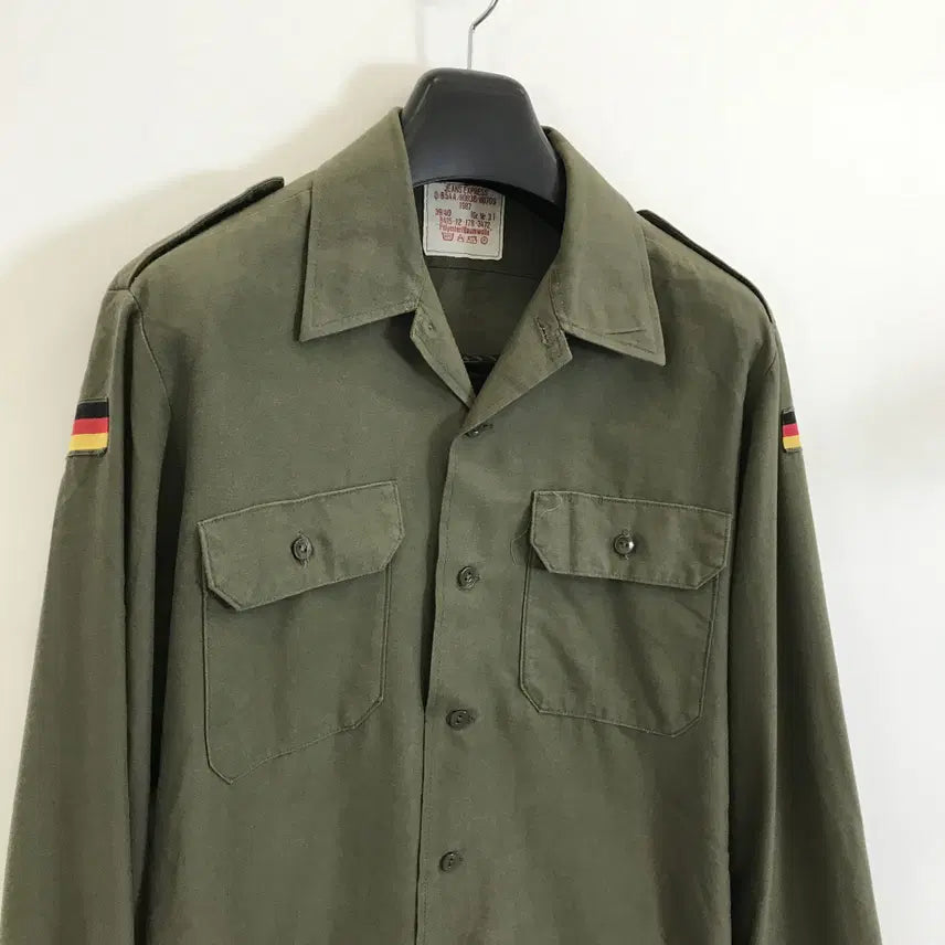 [BUNJANG] 80s 독일군 밀리터리 셔츠 [100-105] / 80s 독일군 밀리터리 셔츠 [100-105]