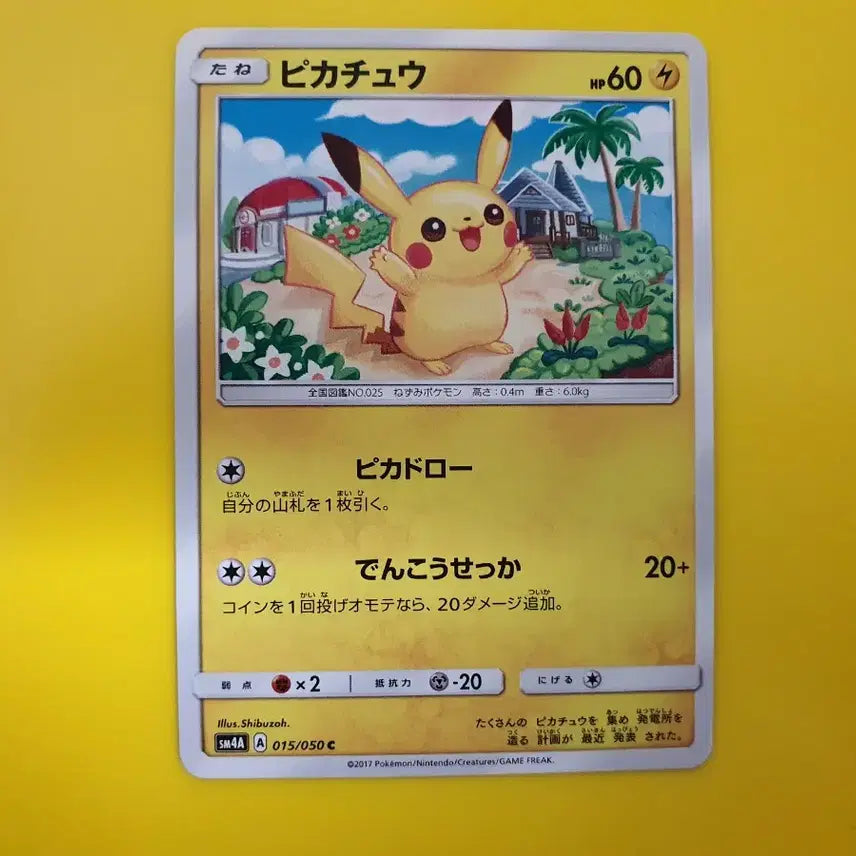 [BUNJANG] Pokemon Pikachu Japanese Edition Trading Card / 판매완료 포켓몬카드 초차원의폭수 피카츄 일판 일본판