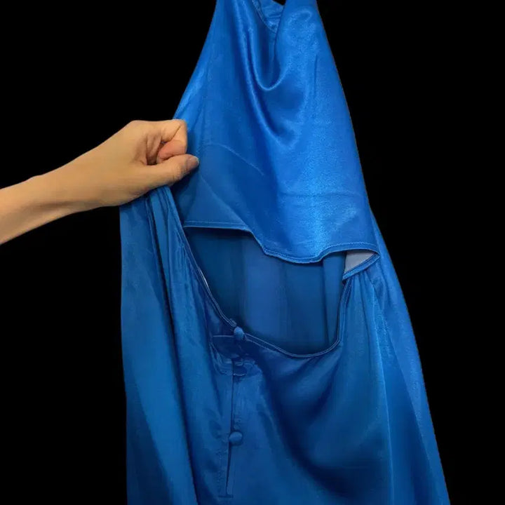 [BUNJANG] Zara Halterneck Blue Dress / 자라 홀터넥 블루 원피스