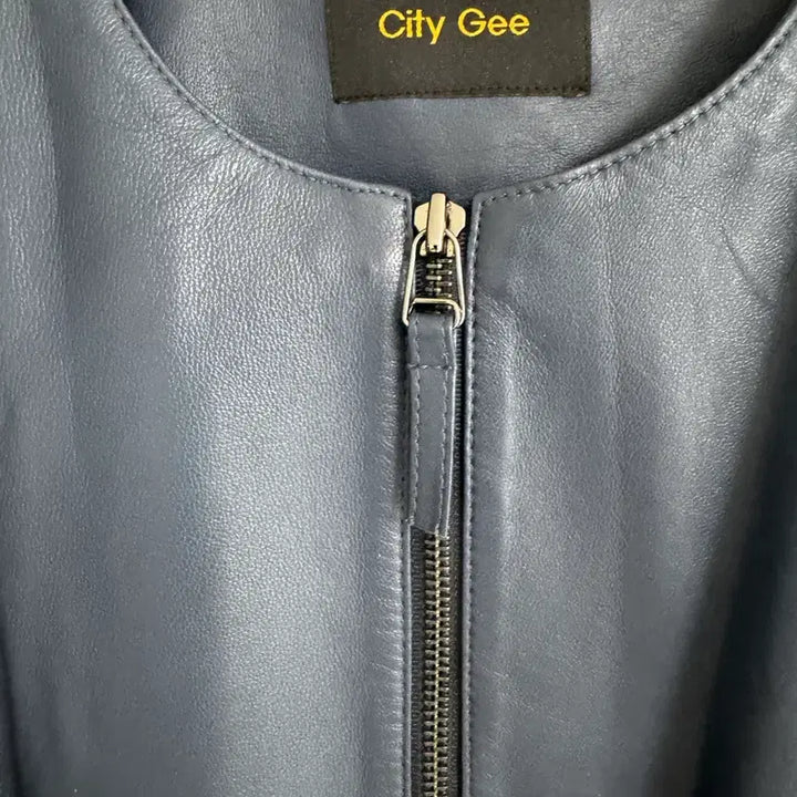 [BUNJANG] City Gee 네이비 양가죽 조끼 55 / City Gee 네이비 양가죽 조끼 55