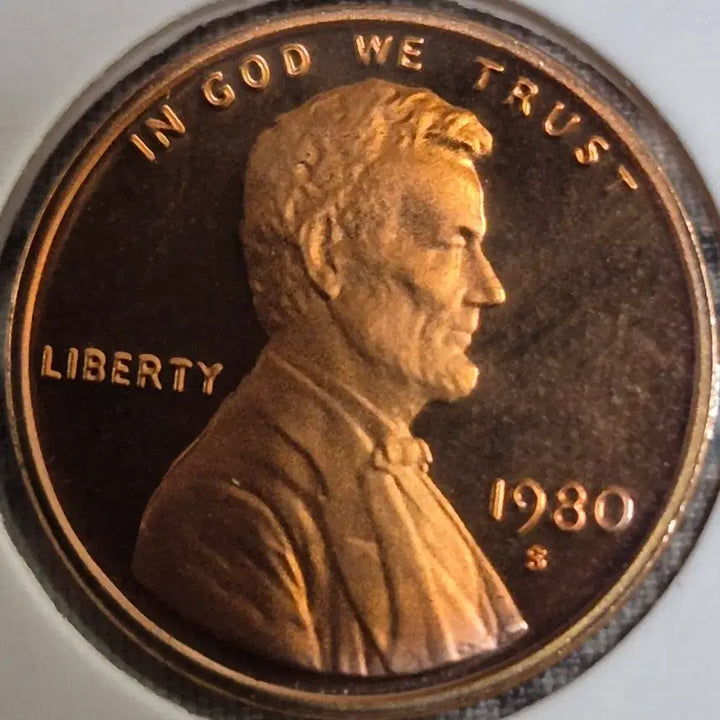[BUNJANG] 1980s USA Lincoln Cent Proof Coin / 1980년s미국 링컨 1센트 프루프 주화