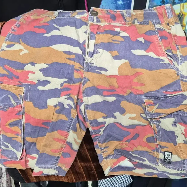 [SOLD OUT] 버카루진 카모 카고 반바지 사이즈34