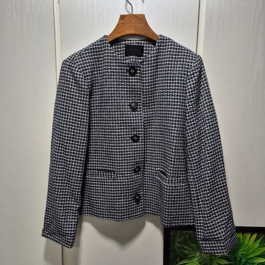 [BUNJANG] Tweed Jacket and Skirt Set / (세일)(새상품)체크 트위드 자켓 스커트 셋업