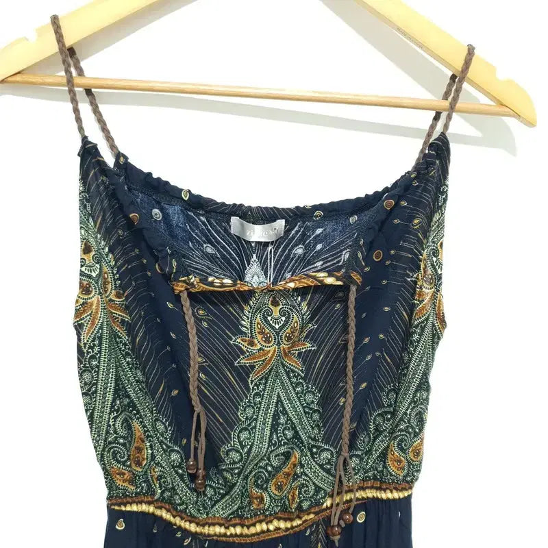 [BUNJANG] ZIZAE Ethnic String Sleeveless Dress / ZIZAE 에스닉 스트링 슬리브리스 원피스 F_S1830
