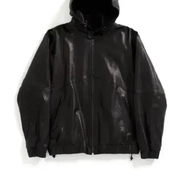 [SOLD OUT] 해칭룸 램스킨 레더 후드 블랙 3사이즈
