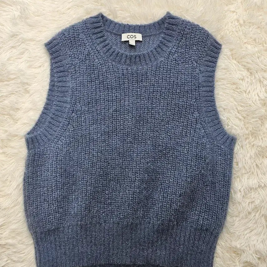 [BUNJANG] COS Blue Knit Vest L / COS 코스 블루 니트 조끼 L