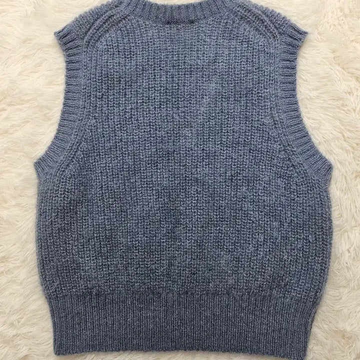 [BUNJANG] COS Blue Knit Vest L / COS 코스 블루 니트 조끼 L