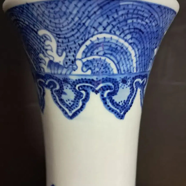[BUNJANG] Celadon Porcelain Vase / 청화백자 도자기 꽃병(높이약 37.5cm)