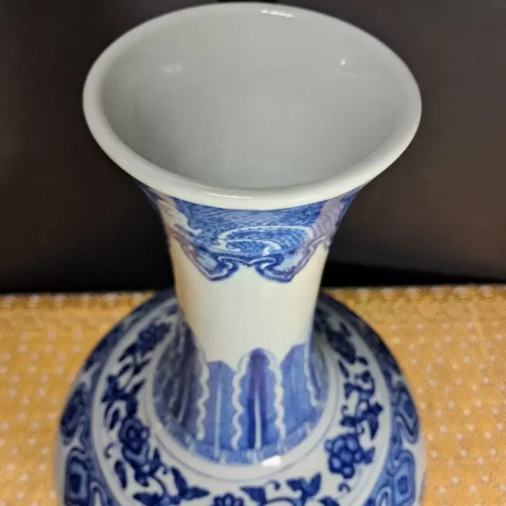 [BUNJANG] Celadon Porcelain Vase / 청화백자 도자기 꽃병(높이약 37.5cm)