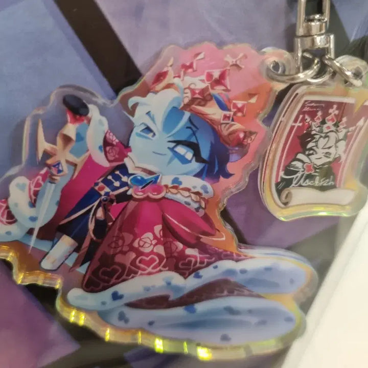 [BUNJANG] Cookie Run Kingdom Shadow Milk Cookie Acrylic Keyring / 쉐도우밀크쿠키 쉐밀 아크릴 키링 쿠키런킹덤 쿠킹덤
