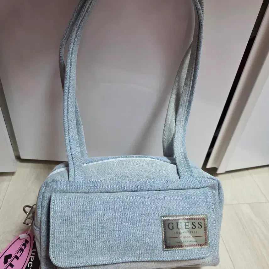 [BUNJANG] Guess Marilyn Monroe Denim Letter Bag / 업사이클링 가방 게스 마릴린먼로 데님 레터백