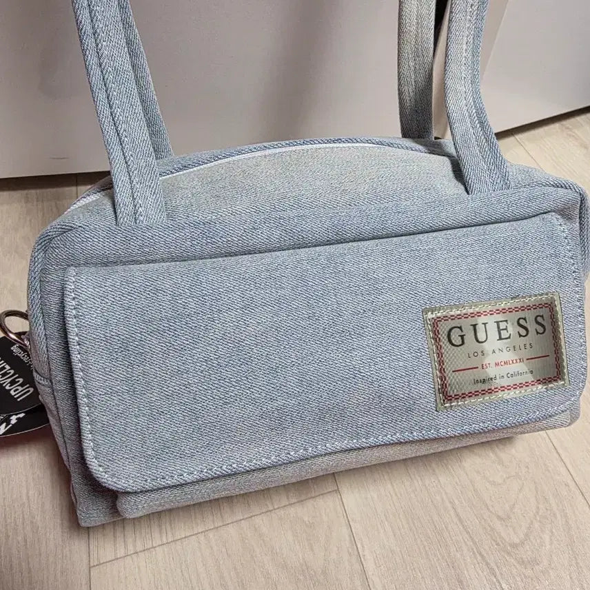 [BUNJANG] Guess Marilyn Monroe Denim Letter Bag / 업사이클링 가방 게스 마릴린먼로 데님 레터백