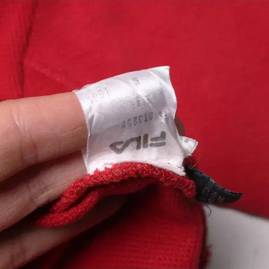 [BUNJANG] Fila Japan Red Ringer T-Shirt / 휠라 재팬 레드 반팔티셔츠 링거티 jpn