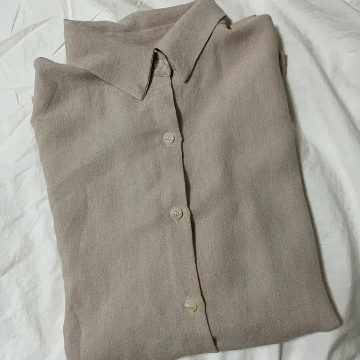 [BUNJANG] Wrinkle-Free Oversized Beige Shirt / (새제품) 링클프리 오버핏 셔츠