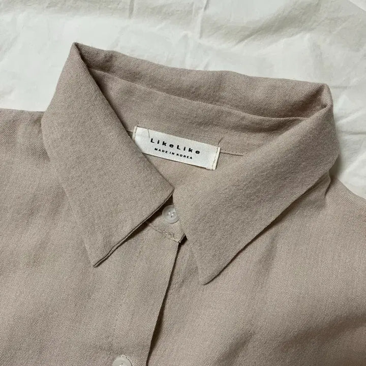 [BUNJANG] Wrinkle-Free Oversized Beige Shirt / (새제품) 링클프리 오버핏 셔츠
