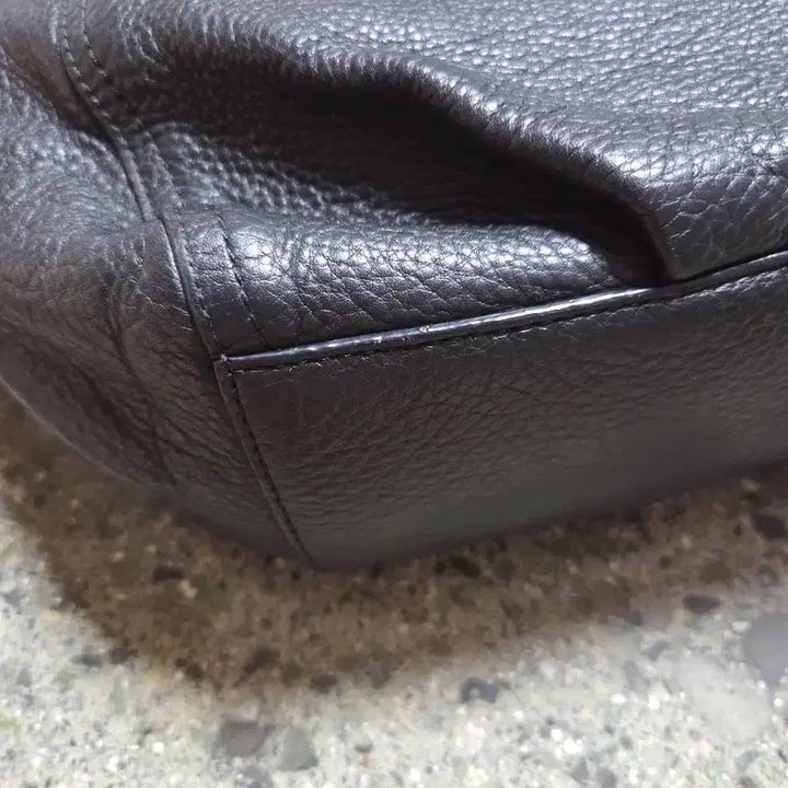 [BUNJANG] Daks Black Leather Shoulder Bag / 닥스가죽숄더백
