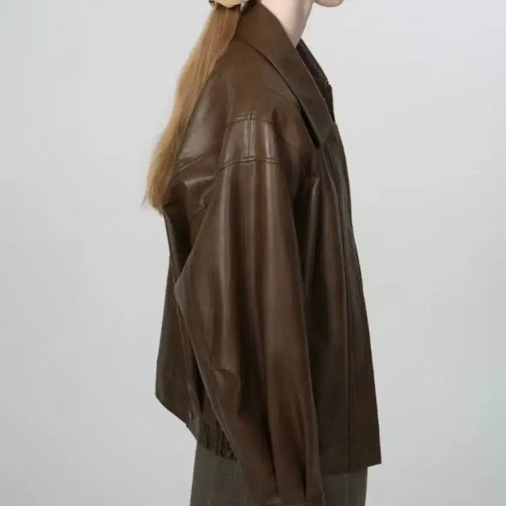 [BUNJANG] depound Leather Jacket Brown / depound 드파운드 레더 자켓 브라운