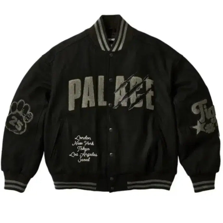 [BUNJANG] Palace Toratora Varsity Jacket Black / [L]팔라스 토라토라 바시티 자켓 블랙
