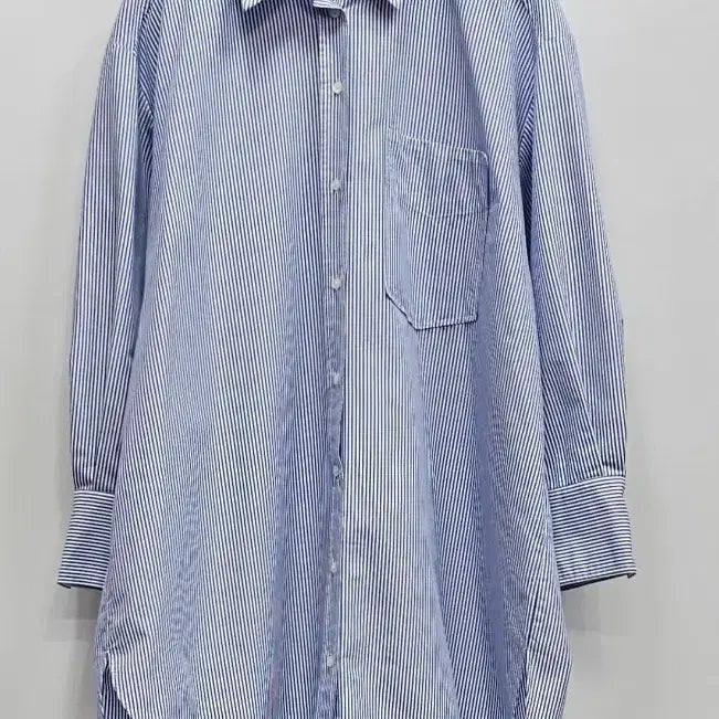 [BUNJANG] ZARA Striped Oversized Long Shirt / 자라 스트라이프 오버핏 롱 셔츠