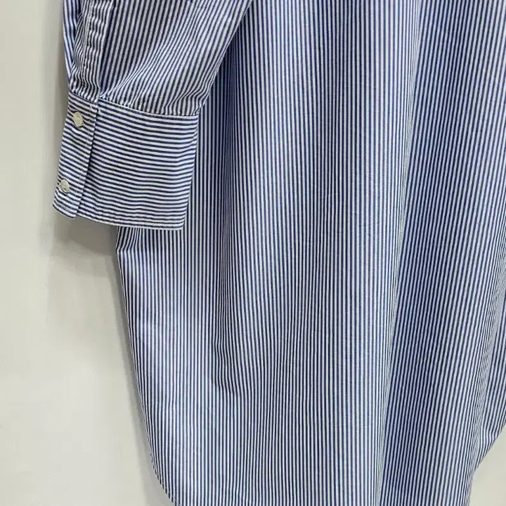 [BUNJANG] ZARA Striped Oversized Long Shirt / 자라 스트라이프 오버핏 롱 셔츠