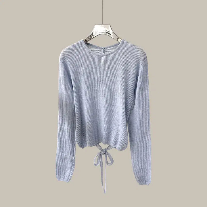 [BUNJANG] Round Layered Strap Knit T5031 / 라운드 레이어드 스트랩 니트 (T5031)